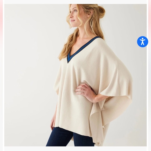 MerSea Anywear V-Neck Poncho Birch - Picture 2 of 4